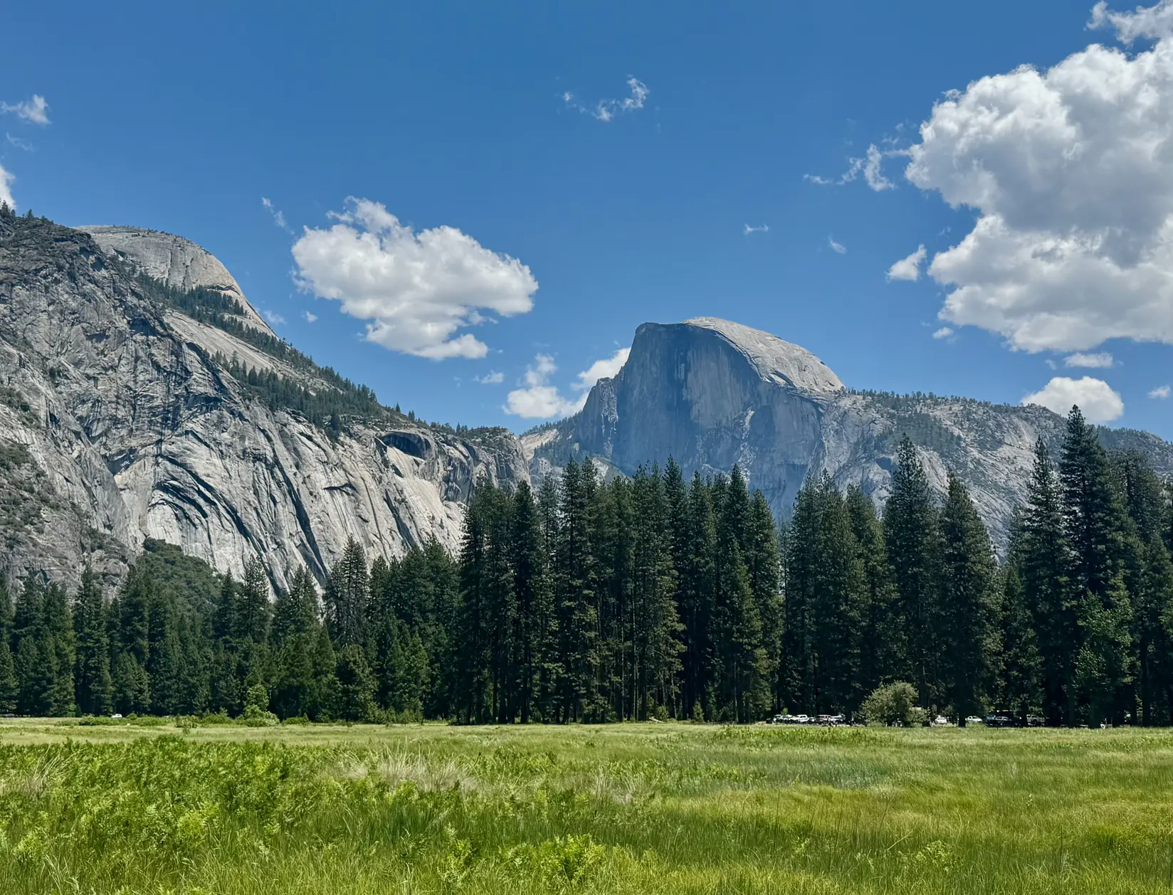 <p>从 Cook's Meadow 看 Half Dome</p>
